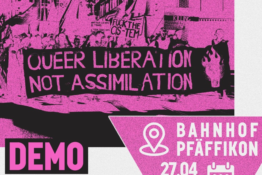 Demo gegen die queerfeindliche Kündigung in Pfäffikon